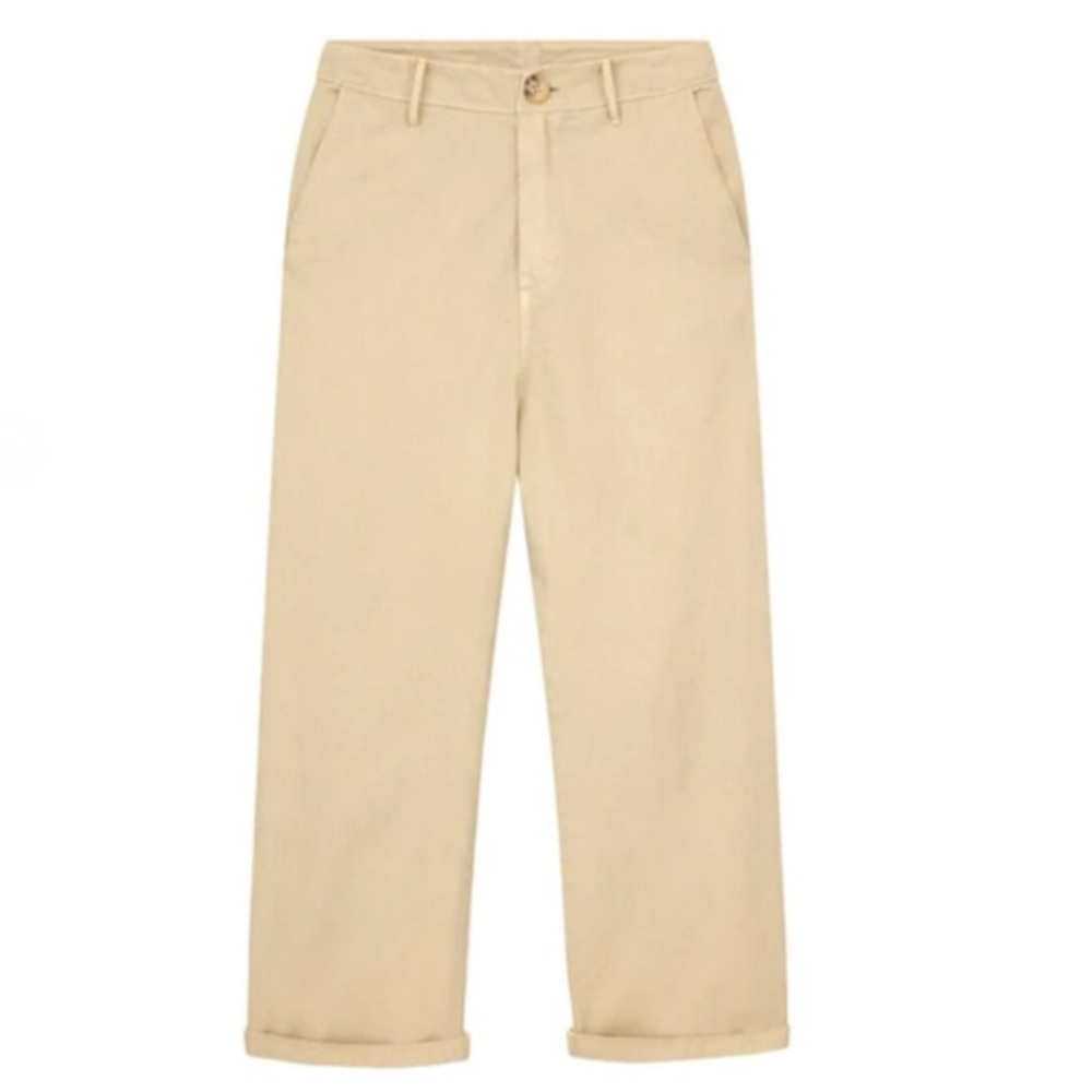 THE GREAT. Garment Dyed Chino Ranger in Washed Khaki Pants NEW